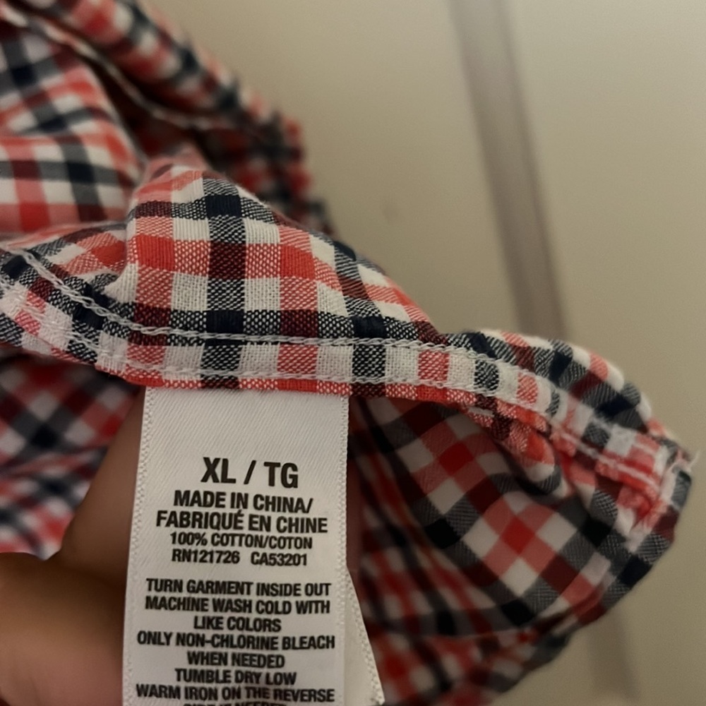 Prince & fox checkered button down shirt size: XL - Picture 4 of 7